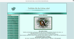 Desktop Screenshot of gedichte-die-das-leben-schrieb.de