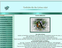 Tablet Screenshot of gedichte-die-das-leben-schrieb.de